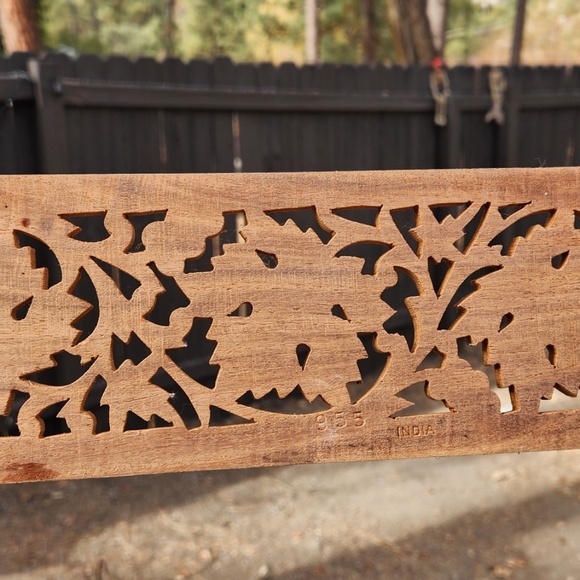 Wooden Carved Intricate Design Panel - Picture 4 of 5